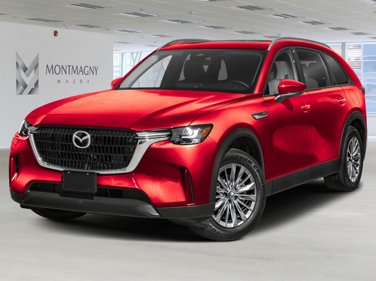 MAZDA CX-90 hybride rechargeable GS-L TI 2025 Rouge vibrant cristal métallisé